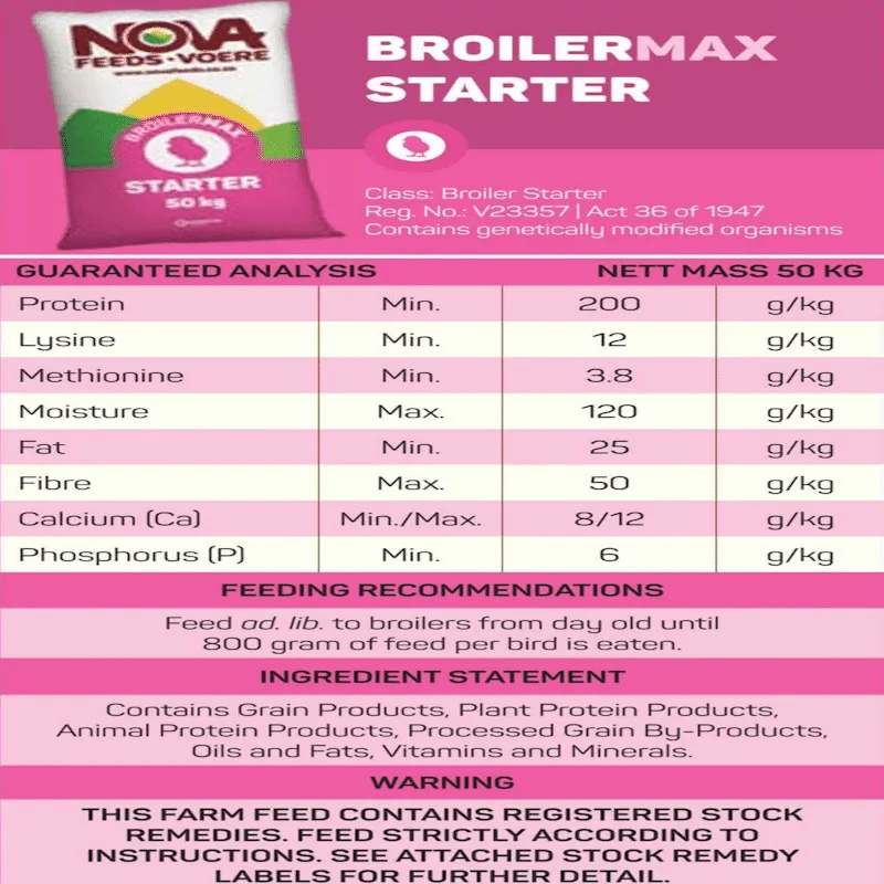 Nova Broiler Max Starter 50kg
